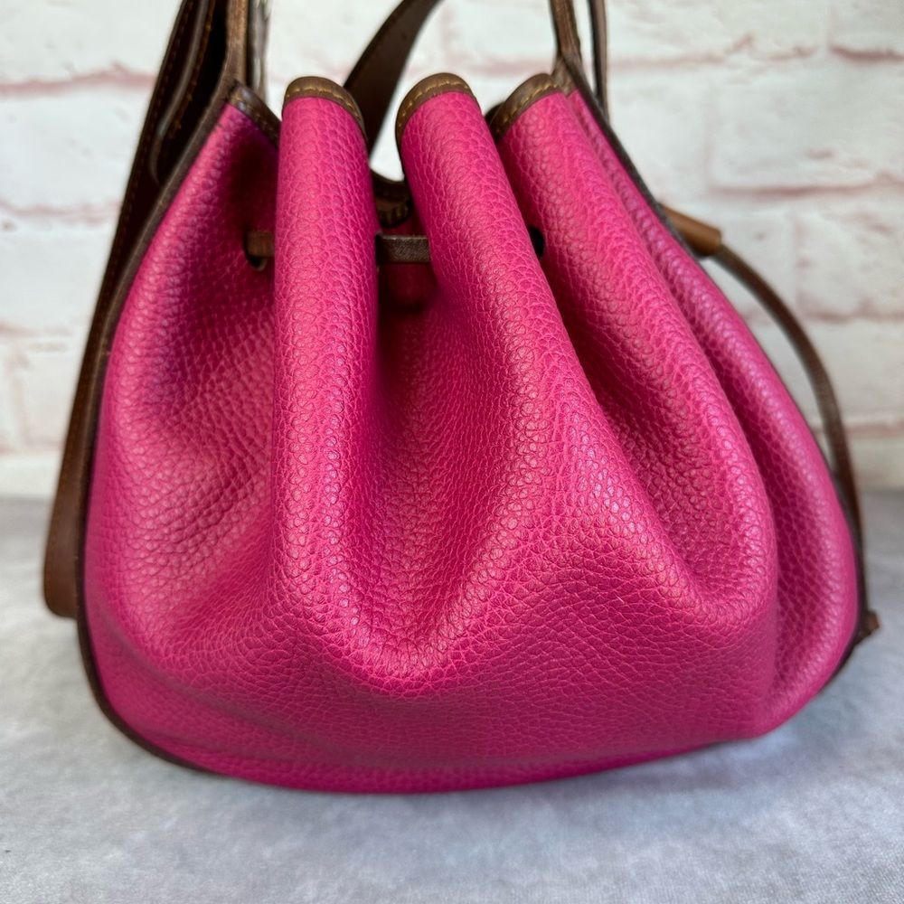 Gancio Italian Leather Drawstring Bucket Bag - Picture 4 of 10